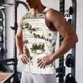 thumbnail image 5 of Daiia Cows Grazing On The Meadow 1 Printed Men's Quick Dry Fit Muscle Tank Top Slim-Fit Tank Workout Tank Top Lightweight Sports Tank Top-3X-Large, 5 of 7