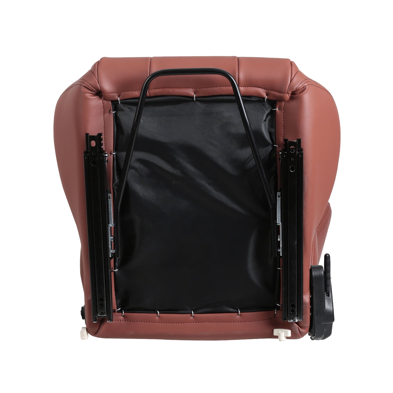 Kadyn 2-Piece Ergonomic Racing Seats, PVC Racing Simulator Game Seats with Adjustable Double Slides, Vinyl Racing Seats for Linde Forklift Tractor, Brick Red Kadyn 2-Piece Ergonomic Racing Seats, PVC Racing Simulator Game Seats with Adjustable Double Slides, Vinyl Racing Seats for Linde Forklift Tractor, Brick Red