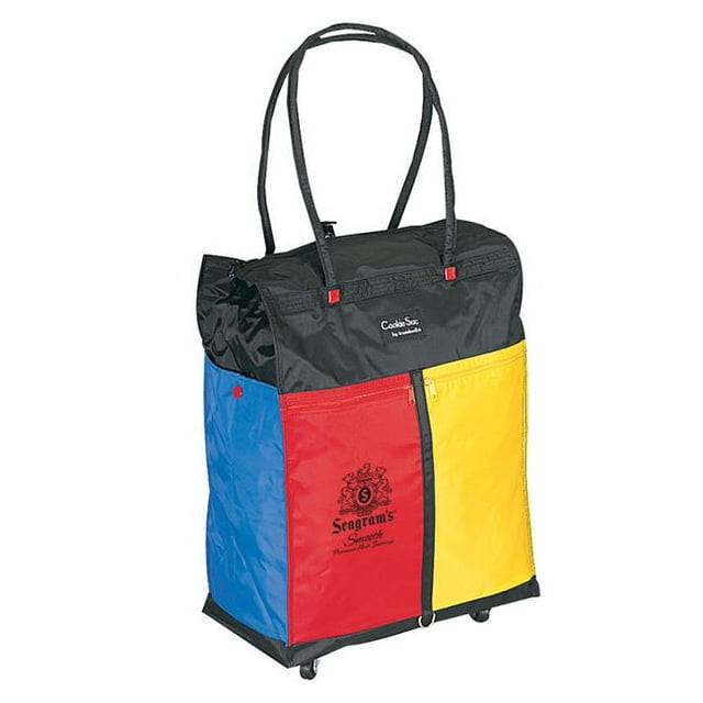 Buysmartdepot 1166C Black Sac Fourre-Tout de Magasinage avec Roues - Noir