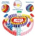 thumbnail image 4 of Juego de dominó Wondertoys, 600 unidades, bloques de construcción de madera para niños, 4 of 9