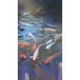 thumbnail image 2 of Meneely, Dan 20x32 Black Ornate Wood Framed with Double Matting Museum Art Print Titled - Koi Pool I, 2 of 4