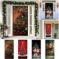 thumbnail image 6 of 2025 Christmas and Halloween Front Door Decoration,Dreamy Door Curtains Christmas Outdoor Cover Elastic Fabric,Christma and Halloween Front Door Cover, Holiday Decor for Home Outdoor Indoor Ornament, 6 of 6