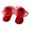 Red, variant on 5 Pairs Princess Newborn Baby Girls Socks Lace Ruffles Frilly Ankle Dress Socks Non-Slip Cotton Socks for Infant Toddler