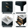 thumbnail image 5 of Vanity Art 30" Bathroom Vanity with Sink and Engineered Marble Top, Freestanding Storage Cabinet with 2 Drawers and 1 Flip Down Tray, 5 of 6