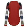 thumbnail image 5 of CEHVOM Tuniques Chemises Hauts pour Femmes Manches Longues Décontracté Col Rond Ample Doux Tunique à Rayures, 5 of 5