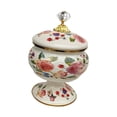 thumbnail image 4 of veasfak Pot de Rangement en Émail Pot à Biscuits pour Comptoir de Thé Restaurant Fleur Rouge, 4 of 9