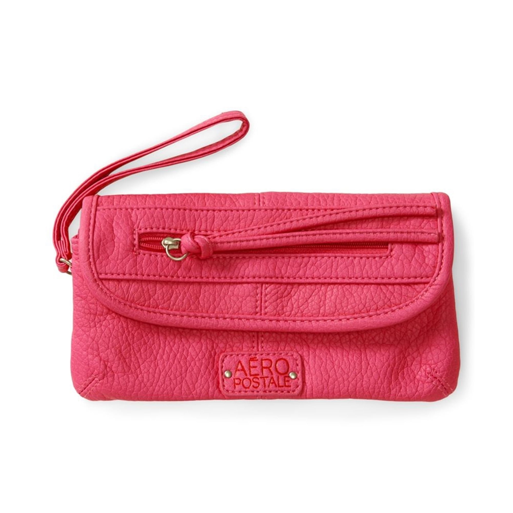 Cartera de chequera arrugada para mujer Aeropostale rosa talla unica Aeropostale Billetera de chequera Walmart en linea