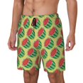 thumbnail image 2 of Uemuo Summer Watermelon Pattern Mens Swim Trunks Quick Dry Board Shorts with Mesh Lining, Stretch Beach Shorts Quick Dry No-Chafing Board Shorts-X-Large, 2 of 9