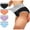 Multicolor#2, variant on GaThRRgYP Women's Underwear Cotton Stretch Ladies Breathable Panties 4 Pack,Pack Of 4 Women Solid Color Patchwork Briefs Panties Underwear Knickers Bikini