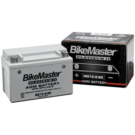 BikeMaster MS12-14-BS AGM Platinum II Battery