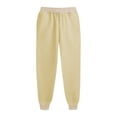 thumbnail image 4 of Pantalons de Survêtement pour Femmes avec Poches Bas Resserré à Cordon Jambe Droite Pantalons de Survêtement Confortables 2023 Pantalons Amples en Coton Jogger Noir 2TG, 4 of 5