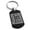 Black, variant on Stainless Steel Letter L Initial Floral Box Monogram Engraved Dog Tag Keychain Keyring