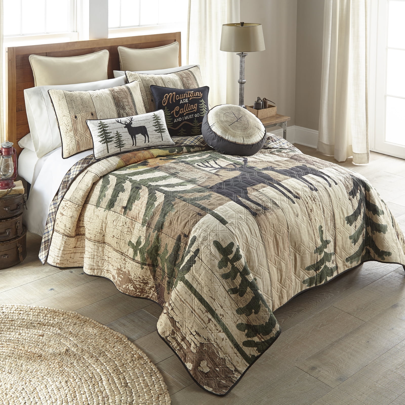 Donna Sharp Painted Bear Lodge Throw Pillow - Thumbnail 2