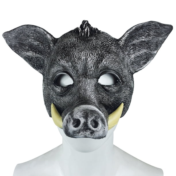 Máscara 3D con forma de jabalí, espuma sintética, para Halloween, para cosplay, tamaño adulto