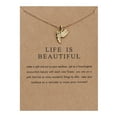 thumbnail image 1 of PVCS Animal Necklace Series Balance Beam Hummingbird Necklace Female Clavicle Chain, 1 of 1