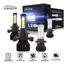 LED Headlight 9008 High Low Beam   H10 Fog Light For Dodge Grand Caravan 2008-2009, 6000K Cool White 4000LM Super Bright High Power Lamps, Easy Install, Plug-N-Play Halogen Replacement