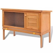 Outdoor Hutch Small Animal House Pet Cage 1 Layer Wood