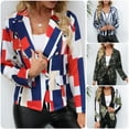 thumbnail image 4 of dodocool Blazer à Imprimé pour Femmes, Manches Longues Cranté, Veste Décontractée, 4 of 7