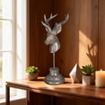 thumbnail image 4 of Vintage Resin Deer Head Tabletop Decor - Farm Deer Bust for Home and Party Decoration, 4 of 6