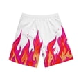 thumbnail image 5 of Yaoyar Mens Summer Classic Fit Walking Hiking Shorts Casual Homewear Flame Printing Funny Printed Trousers Beach Sports Shorts Fast-Drying Shorts, 5 of 8