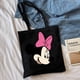 thumbnail image 5 of Bolso de mano de lona para mujer, estilo urbano, de Disney, Minnie y Mickey Mouse, ecológico, estilo Harajuku, 5 of 5