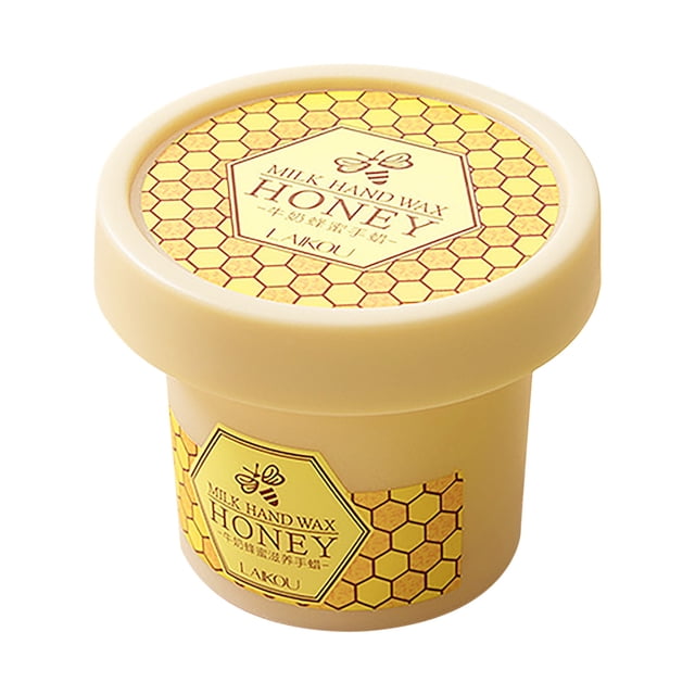 Mascarilla hidratante de manos con cera de leche y miel. Crema de manos.