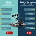 thumbnail image 2 of Batería de cocina BOMA 12 piezas ergonómico antiadherente BM-K12, 2 of 11