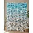 thumbnail image 4 of Fsddascl Ocean Water Ripple Shower Curtain Set - 72" x 78" Washable Bathtub Curtain with 12 Hooks, Summer Seaside Underwater Scene Waterproof Fabric Stall Shower Curtains for Bathroom/Bathtub Décor, 4 of 6