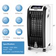 thumbnail image 5 of Kadyn 3 Speed Portable Evaporative Air Cooler, White Black, 5 of 12