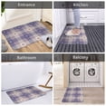 thumbnail image 6 of Uemuo Purple Floral Gingham Check Plaid Printed Door Mat Indoor Doormat 16"x24",Front Back Door Mats Non Slip Entrance Rugs,Inside Doormats for Entryway, 6 of 9
