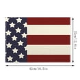 thumbnail image 2 of 4th of July Decorations, 4PC Placemats Independence Day Flag Placemats Home Kitchen Insulated Linen Western Placemats, 2 of 6