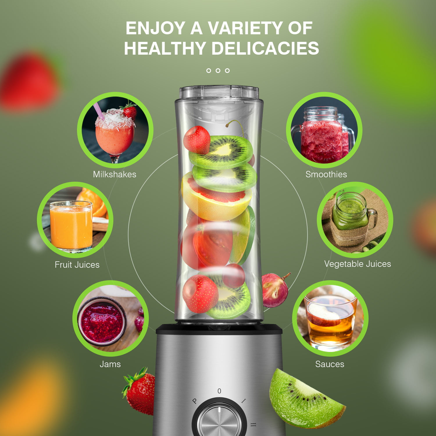 Personal Blender with 3 Optional Modes, Smoothie Blender with 20oz