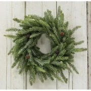 Frosted White Spruce Wreath 18"