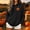 New2-Black, variant on PNTUTB Fall Winter Women's Halloween Hoodie Sweatshirt Long Sleeve Drawstring Pullover Cute Print Casual Comfort Fashion Trendy Top with Pocket
