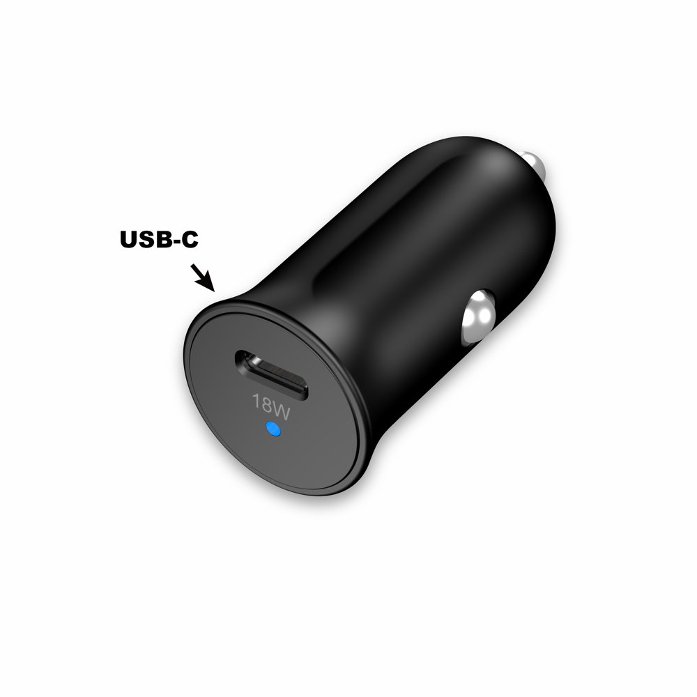 onn. USBC Car Charger, 18W
