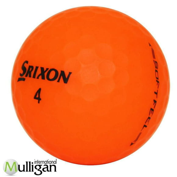 Mulligan - 60 balles de golf récupérées Srixon Soft Feel-Mat 5A, Orange