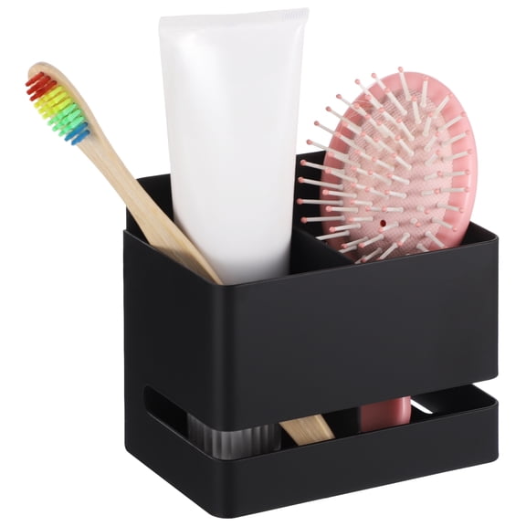 No-Drilling Wall Mounted Shower Shelving, Space-Saving Bathroom Accessories Holder with Built-In Cable Slot for Hair Dryers, Curling Irons, Shavers