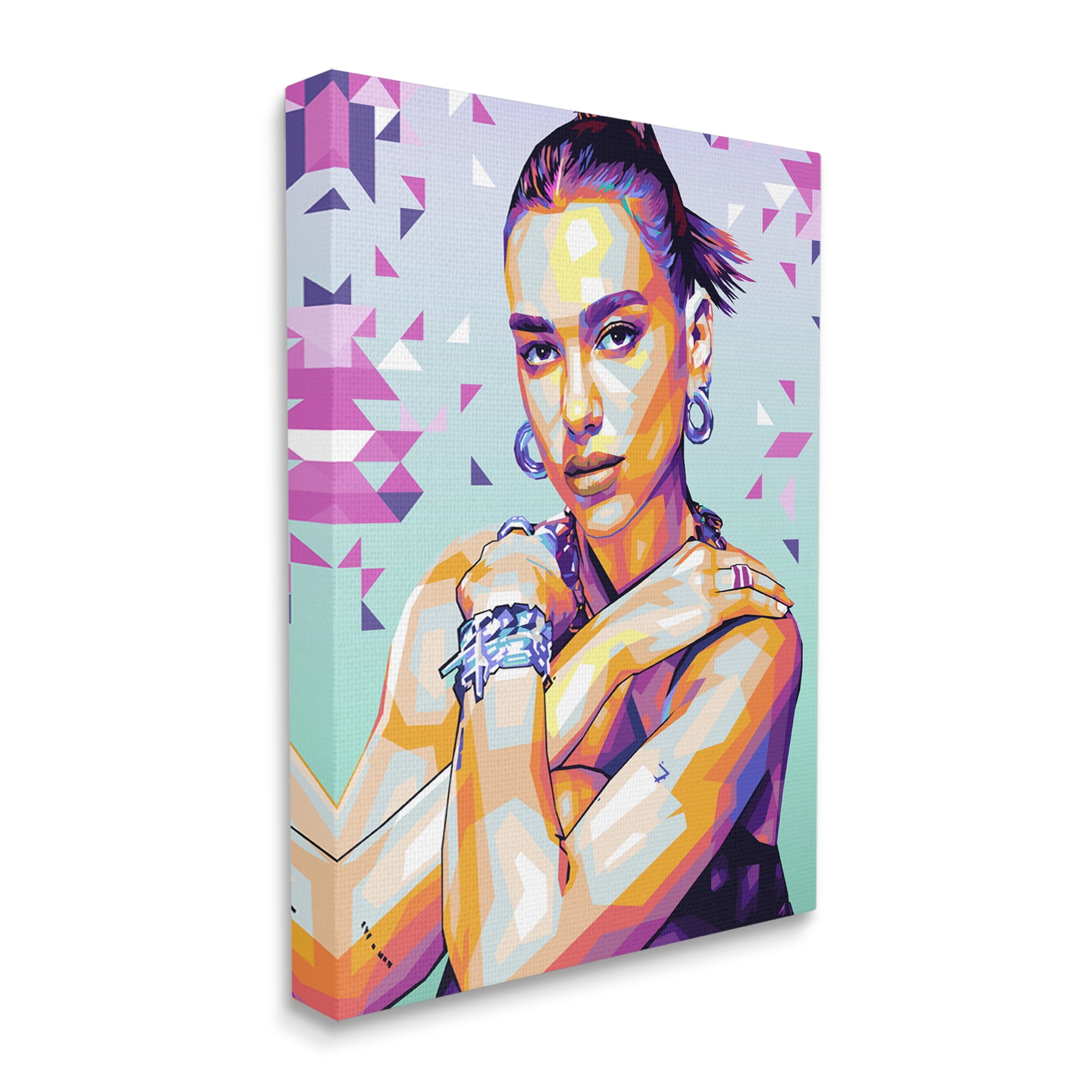 Stupell Industries Fashionista with Accessories Abstract Painting Gallery Wrapped Canvas Art Print Wall Art, 16 x 20