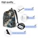 thumbnail image 3 of Disketp Astronaut Soccer Field print Canvas Backpack Lightweight Travel Daypack Student Rucksack Laptop Backpack-Medium, 3 of 5