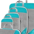 thumbnail image 5 of DOLITY 1Set Compression Packing Cubes Luggage Organizer Travel Keeping Organized Sky Sky Blue 6Pcs, 5 of 5