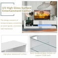 thumbnail image 4 of Aukfa LED TV Stand for TVs up to 75" - TV Cabinet with Storage - White, 4 of 7