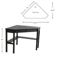 thumbnail image 4 of SEI Furniture Alexander Corner Computer Desk in Painted Black, 4 of 6