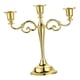 thumbnail image 4 of Candelabro de tres brazos de estilo europeo para decoración de bodas y cenas dorado, 4 of 6