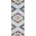thumbnail image 2 of Hauteloom Halcyon Hallway, Kitchen Runner Rug - Geometric Diamond Medallion - Southwestern Tribal Aztec - Multicolor, White, Pink - 2'7" x 10'2", 2 of 19