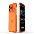 thumbnail image 2 of for iPhone 17 Pro Max Aluminum Bumper Frame and Camera Cover Frame, Metal Bumper Slim Hard Straight Edge Full Drop Protection Anti-scratch Shock Absorbing Cotton for iPhone 17 Pro Max, Orange, 2 of 6