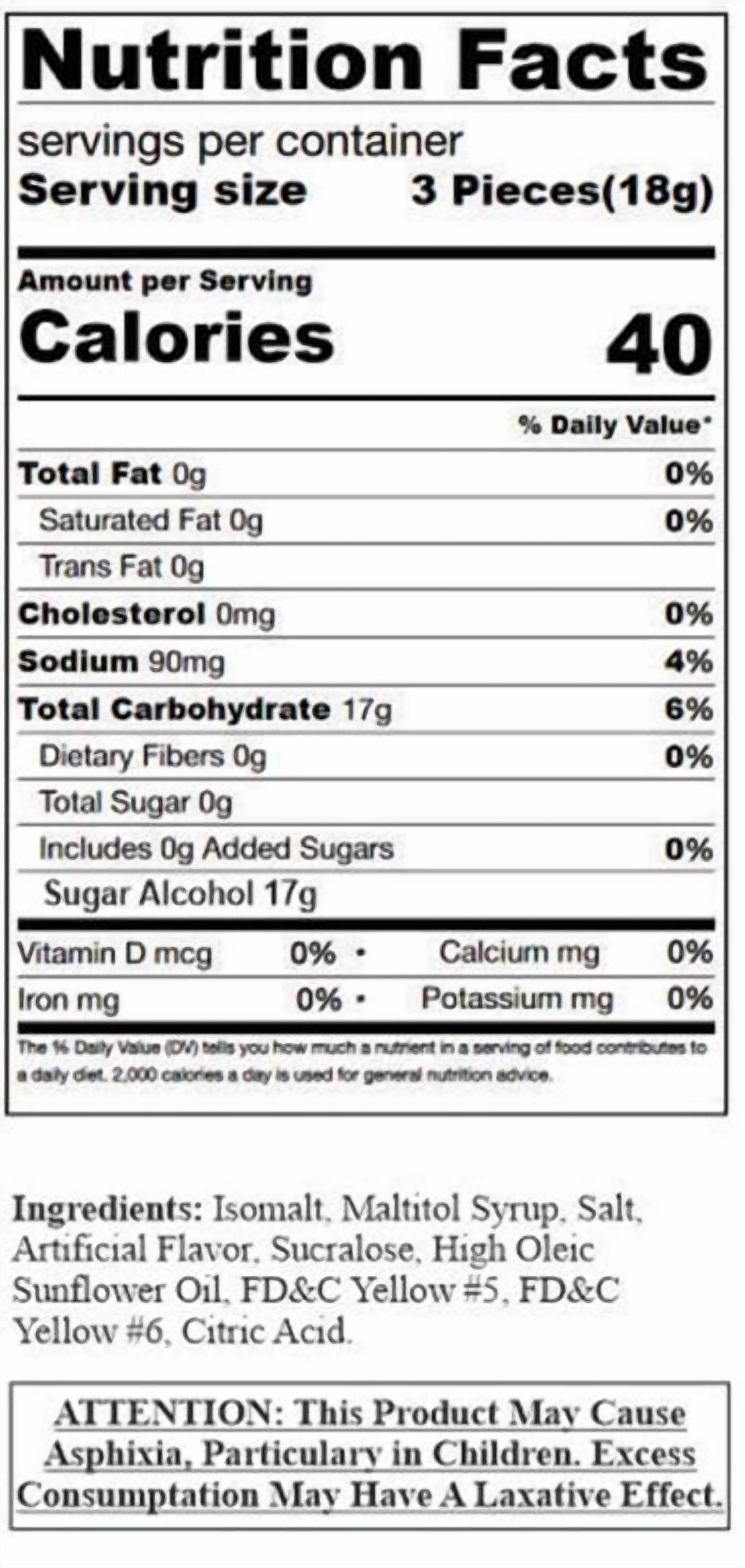 SweetGourmet Sugar-Free Butterscotch Buttons Hard Candy | 2 Pounds