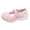 Pink, variant on Orthopedic Walking Shoes for Women Mesh Knitted Womens Walking Shoes Arch Support on Womens Casual Sneakers Soft Hands Free Mary Jane Flats Go Walk Shoes