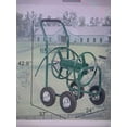 thumbnail image 3 of Heavy Duty Green Rolling Planting Garden Cart With Steel Water Hose Holder and Basket, 3 of 4