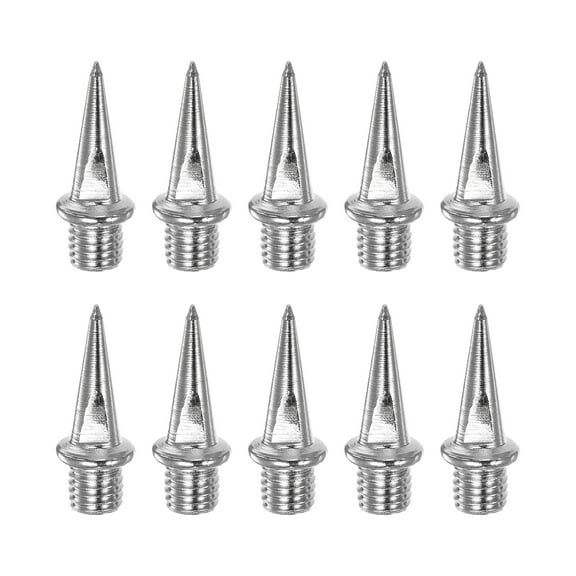 Track Spikes 13.5mm Steel Replacement for Track Shoes, Silver Tone, 10 Pieces