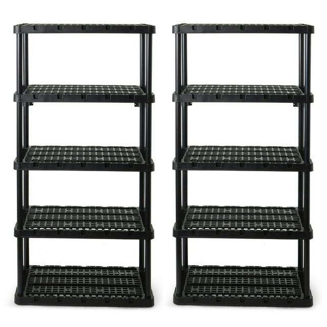 Gracious Living 5 Étagères Knect-A-Shelf Ventilées Robustes, Lot de 2
